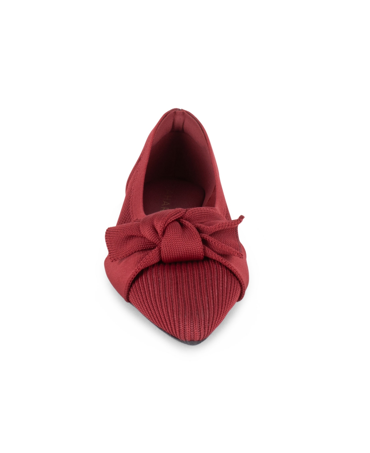 Tahari Montserrat Pointed Toe Flat In Red