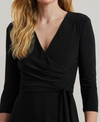 Surplice Jersey Dress