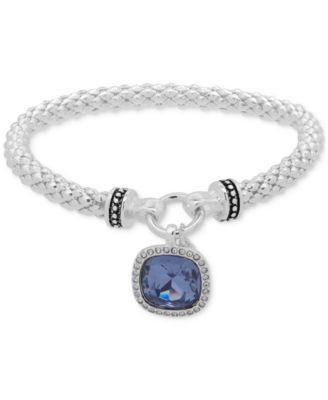 Nine West - Pav&eacute; & Stone Stretch Bracelet