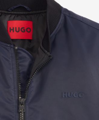 Men's Baken2435 Slim-Fit Satin Bomber Jacket