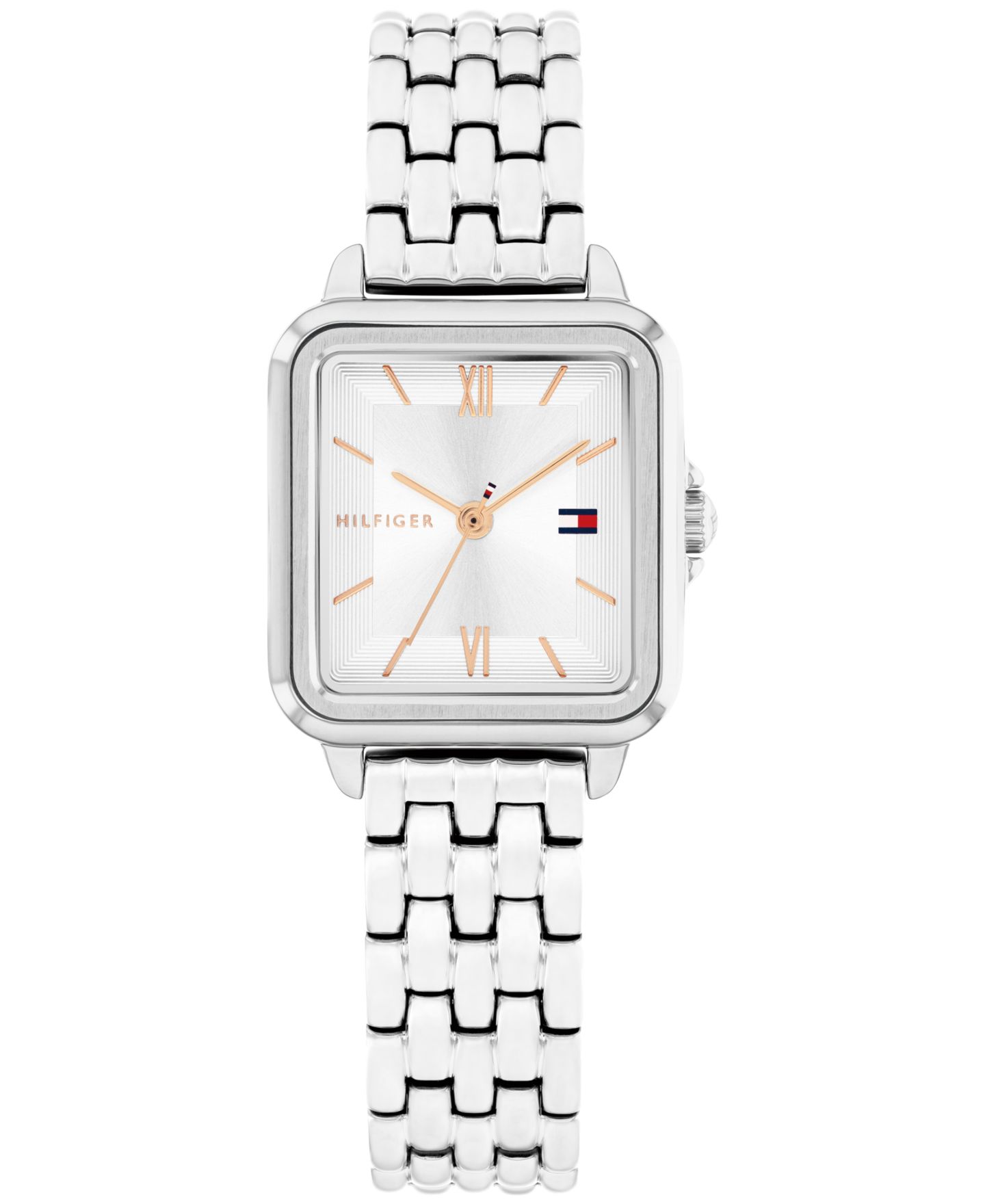 Женские часы Tommy Hilfiger Quartz Silver Tone Stainless Steel Bracelet Watch, 22.5mm — фото 1