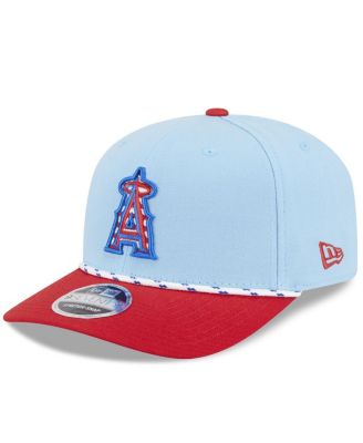 New Era - Men's Light Blue/Red Los Angeles Angels 2025 Fourth of July 9SEVENTY Adjustable Hat