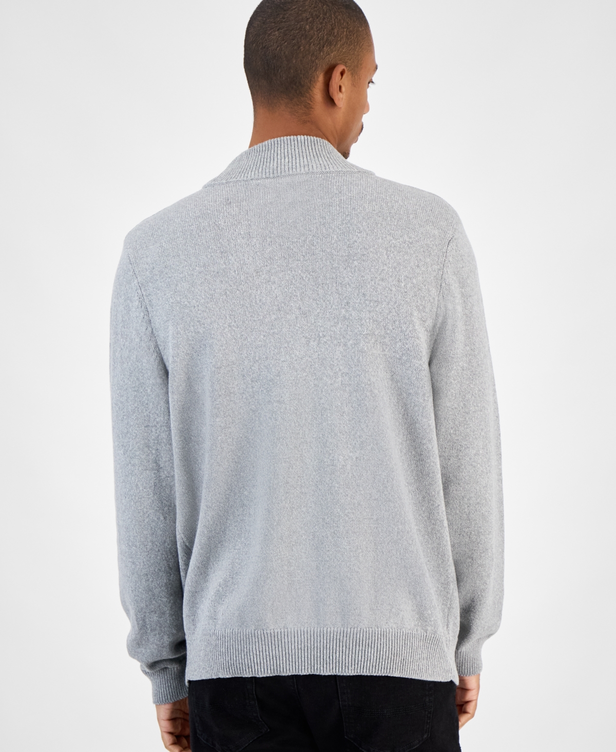 Sun + Stone Men's Shawl-collar Sweater, Macy's Exclusive In Gray