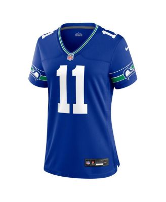 Women's Jaxon Smith-Njigba Royal Seattle Seahawks Throwback Player Game Jersey