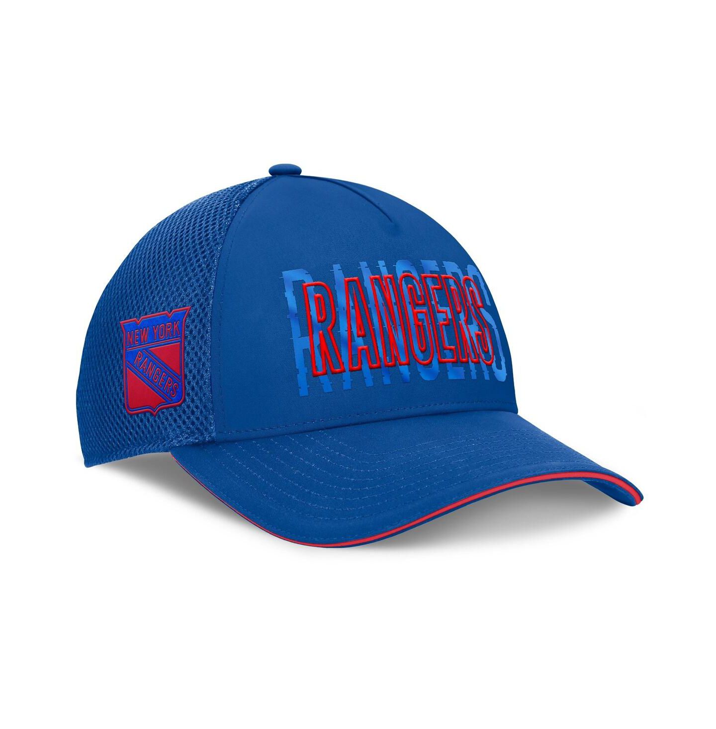 Мужская кепка Fanatics Blue New York Rangers Fundamental Flex Hat — фото 1