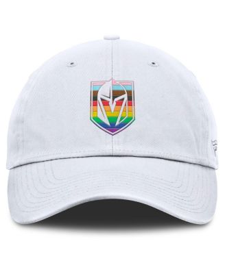 Men's White Vegas Golden Knights PRIDE Adjustable Hat