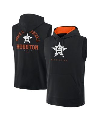 Fanatics - Men's Black Houston Astros Fire Speed Sleeveless Pullover Hoodie
