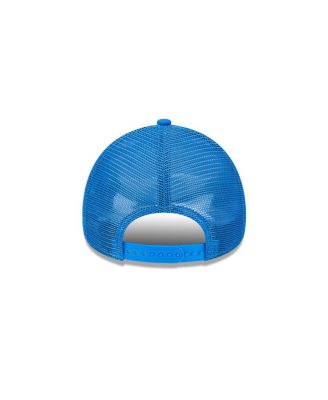 Men's Blue Oklahoma City Thunder Core Logo Foam Front A-Frame 9FORTY Adjustable Trucker Hat