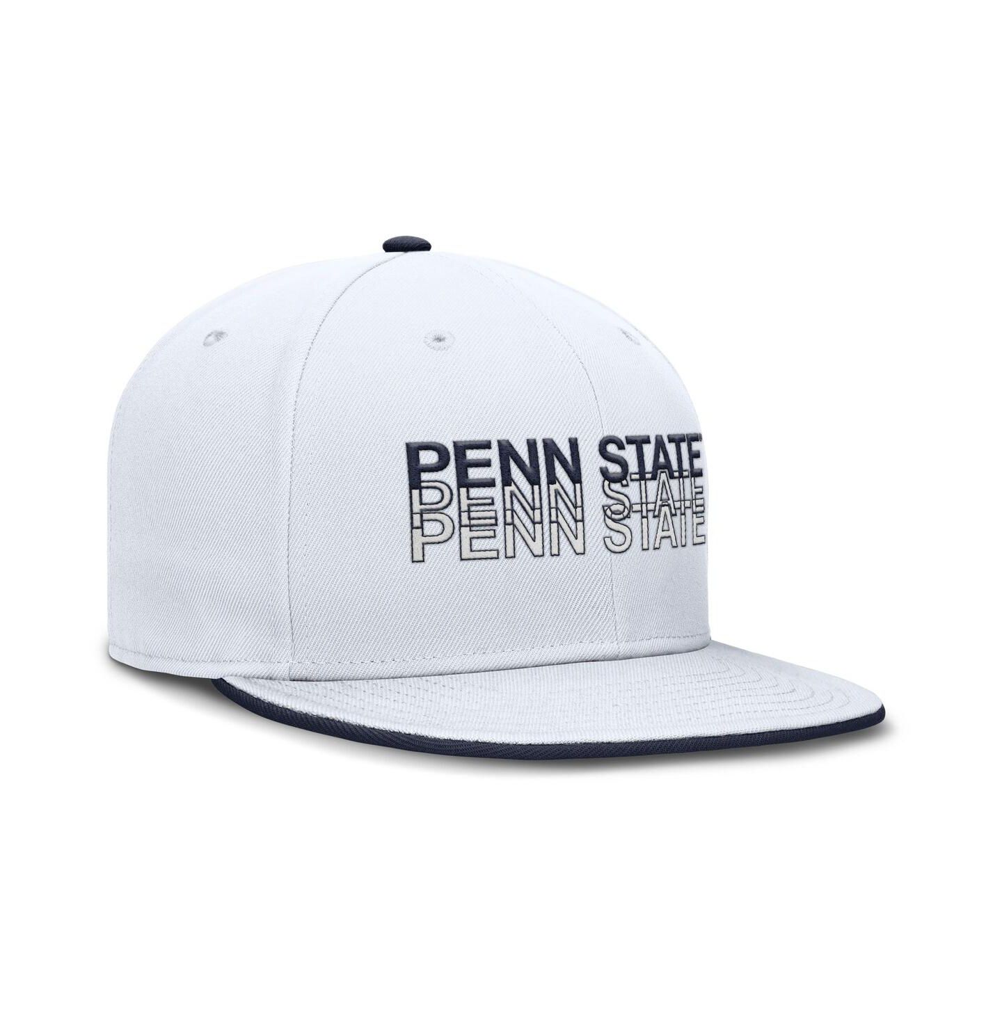 Мужская кепка Nike White Penn State Nittany Lions True Primetime Performance Fitted Hat — фото 3
