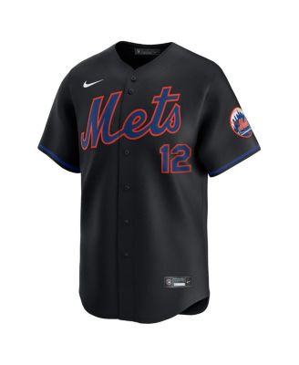Men's Francisco Lindor Black New York Mets Alternate Limited Jersey