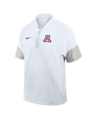 Men's White Arizona Wildcats 2025 Sideline Coaches Lightweight Short Sleeve Jacket