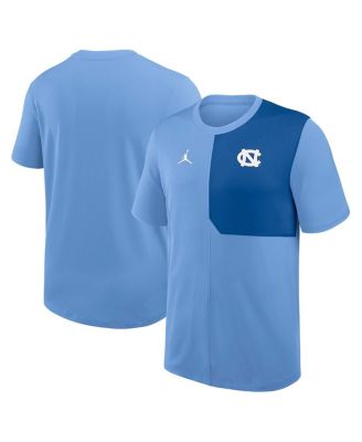 Jordan - Men's Carolina Blue North Carolina Tar Heels 2025 Sideline UV Performance Coach T-Shirt