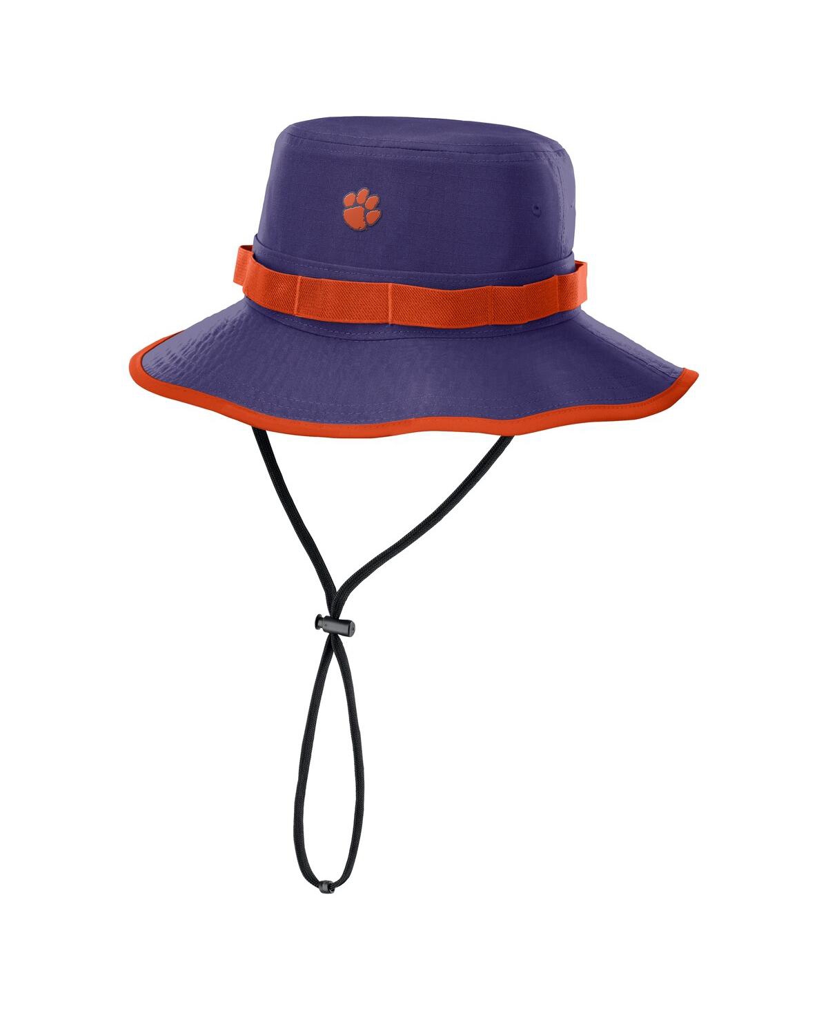 Men's Purple Clemson Tigers 2025 Sideline Apex Boonie Performance Bucket Hat - Purple