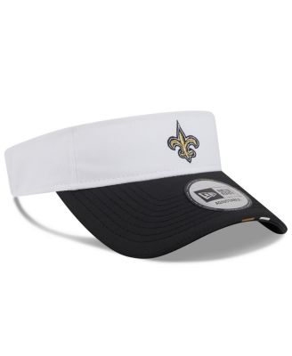Men's White/Black New Orleans Saints 2025 NFL Training Camp Adjustable Visor Hat