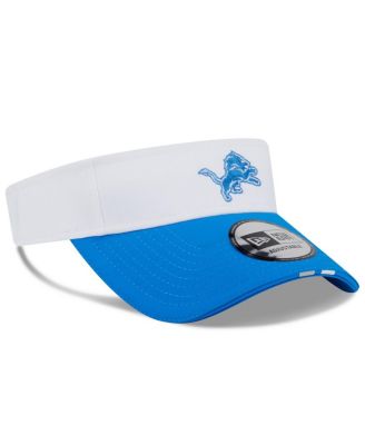 Men's White/Blue Detroit Lions 2025 NFL Training Camp Adjustable Visor Hat