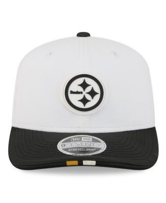 Men's White/Black Pittsburgh Steelers 2025 NFL Training Camp 9SEVENTY Adjustable Hat