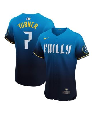 Nike - Men's Trea Turner Navy Philadelphia Phillies City Connect Elite Jersey
