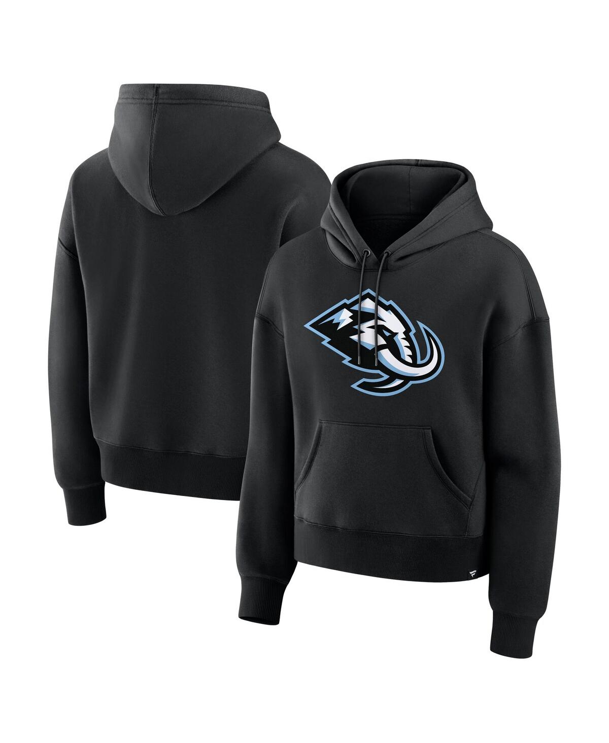 Women's Black Utah Mammoth Primary Logo Legacy Fleece Pullover Hoodie - Black