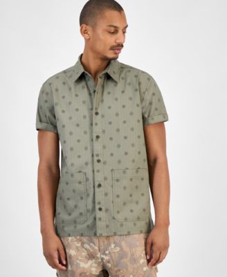 Sun + Stone - Men's Printed Short-Sleeve Shirt, Macy's Exclusive
