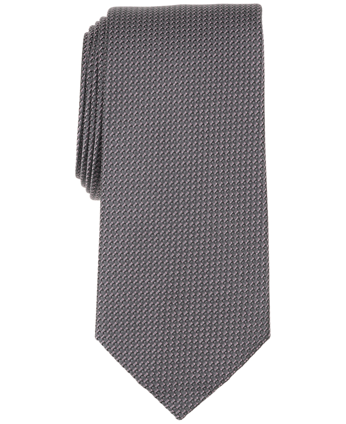 Michael Kors Men's Ketchum Micro Print Classic Tie In Gray