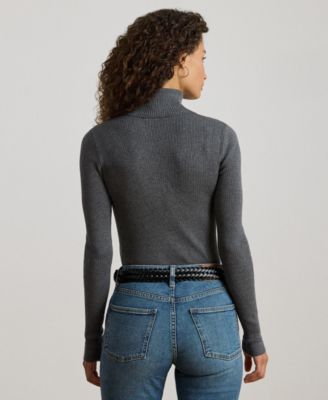 Ribbed Turtleneck Sweater