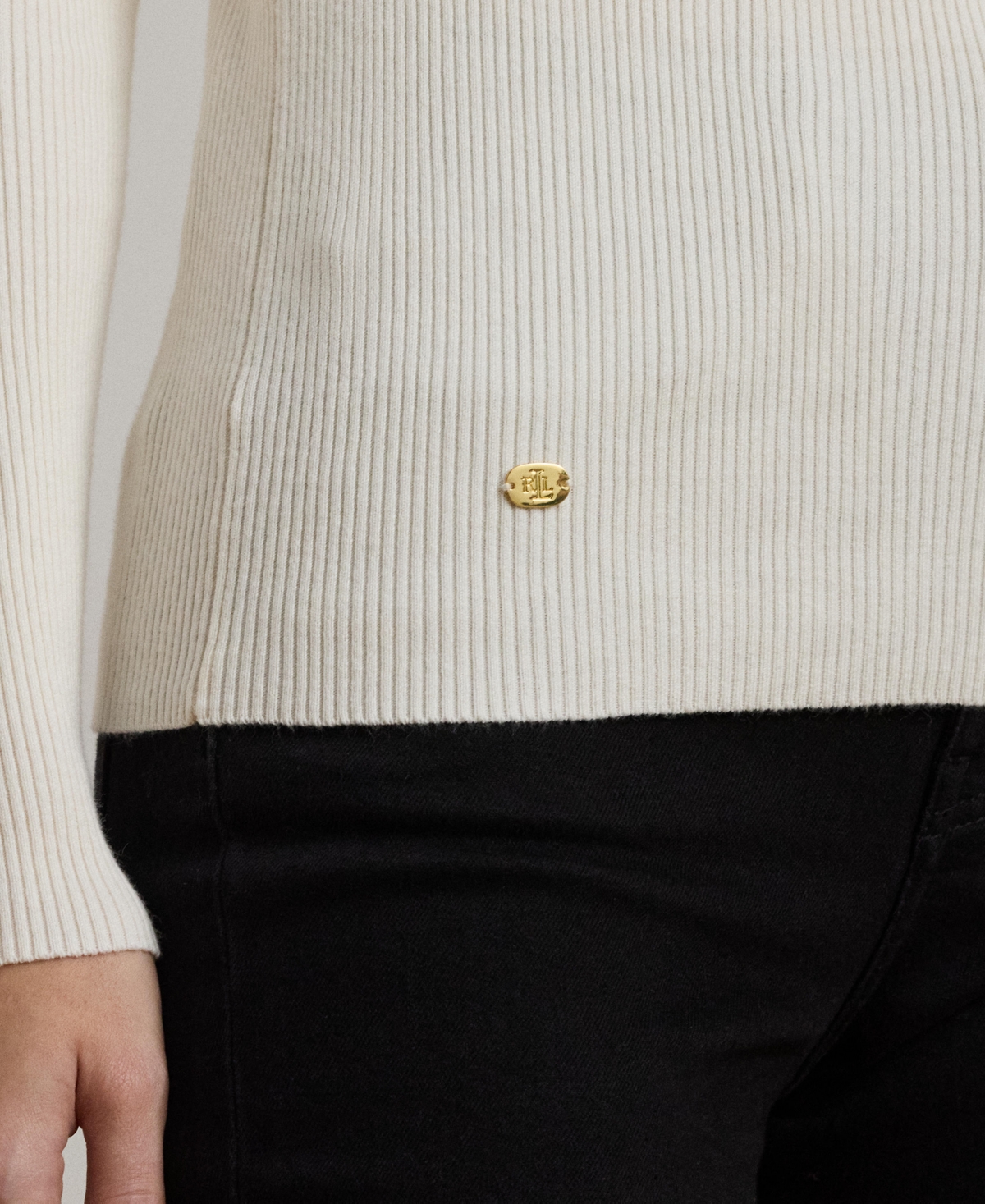 Ralph Lauren Ribbed Turtleneck Sweater P Xs Xxl In White
