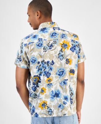 Men's Floral-Print Short-Sleeve Shirt, Macy's Exclusive