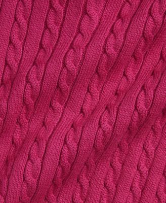 Baby Girls Cable-Knit Cotton Cardigan