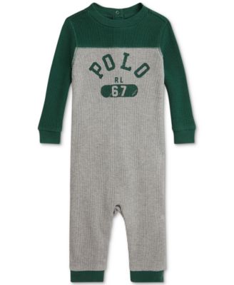 Polo Ralph Lauren - Baby Boys Waffle-Knit Coveralls