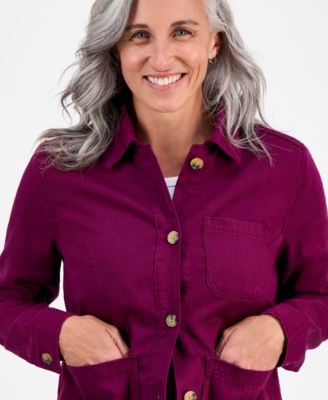 Petite Twill Jacket, Macy's Exclusive