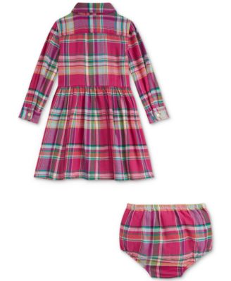 Baby Girls Plaid Fit & Flare Dress