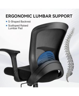 Ergonomic Office Chair Mesh Swivel Task Chair with Lumbar & Back Support