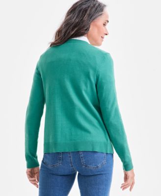 Women's Button-Down Long-Sleeve Cardigan, Created for Macy's