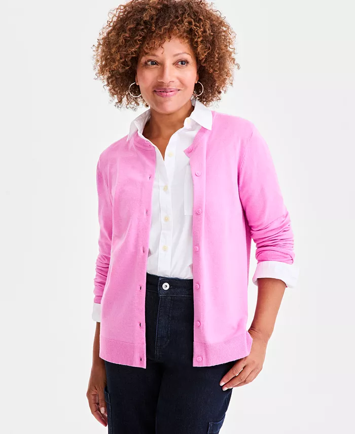 Women's Button-Down Long-Sleeve Cardigan - thumbnail 7