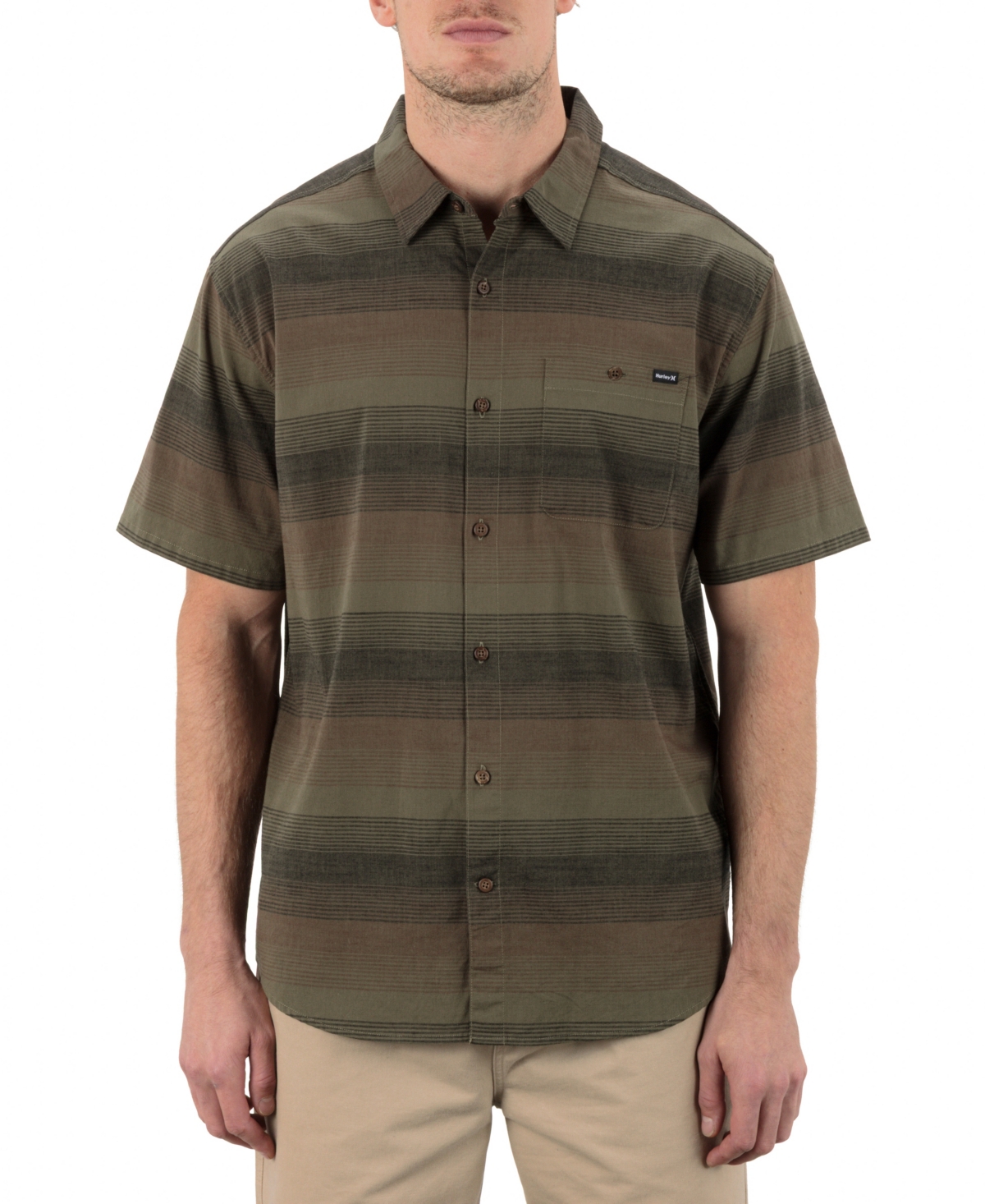 Men's Lido Stripe Short Sleeve Shirt - Armored navy