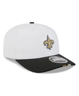 Men's White/Black New Orleans Saints 2025 NFL Training Camp 9SEVENTY Adjustable Hat
