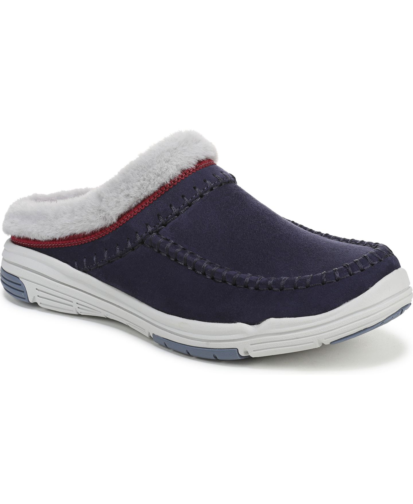 Женские сабо Ryka Arrow Mule Round Toe Slip On, цвет: Синий искусственный замшевый — фото 1