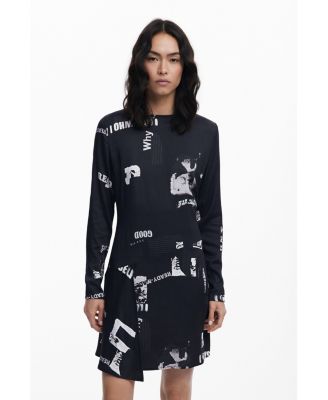 Women's Short newspaper dress