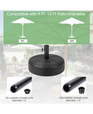 18 Inch Fillable Heavy-Duty Round Umbrella Base Stand