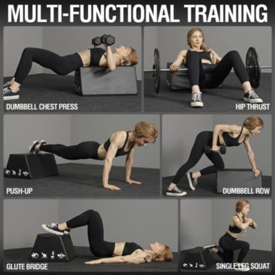 Hip Thrust Bench - 700LB Capacity Glute Training Machine for Home Gym, Multi-Functional with Non-Slip Design