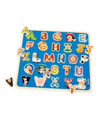 Wooden ABC and Numbers Peg Puzzle Set