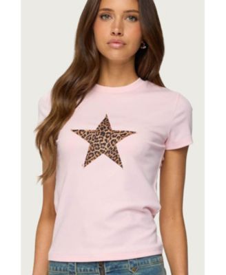 Women's Narla Leopard Star T Shirt