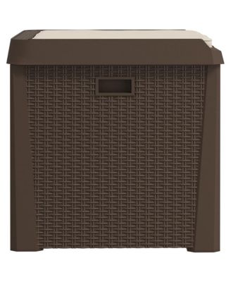 Garden Storage Box Brown Polypropylene (PP) Large