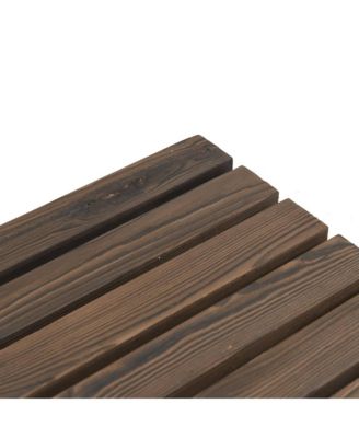 Garden Table Burnt wood Solid fir wood Medium Durable