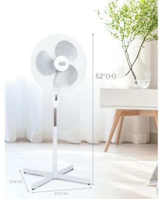 18 Inch Oscillating Pedestal Fan with 3 Speed Settings for Home and Office Air Fan