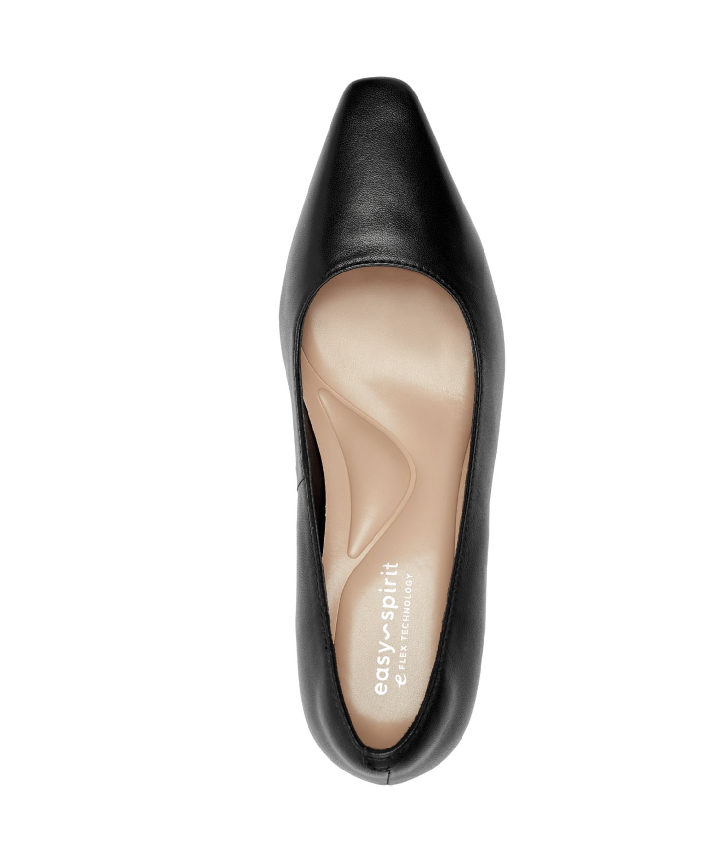 Женские туфли Easy Spirit Dorian eFlex Block Heel Pumps, цвет: Чёрный кожаный — фото 4