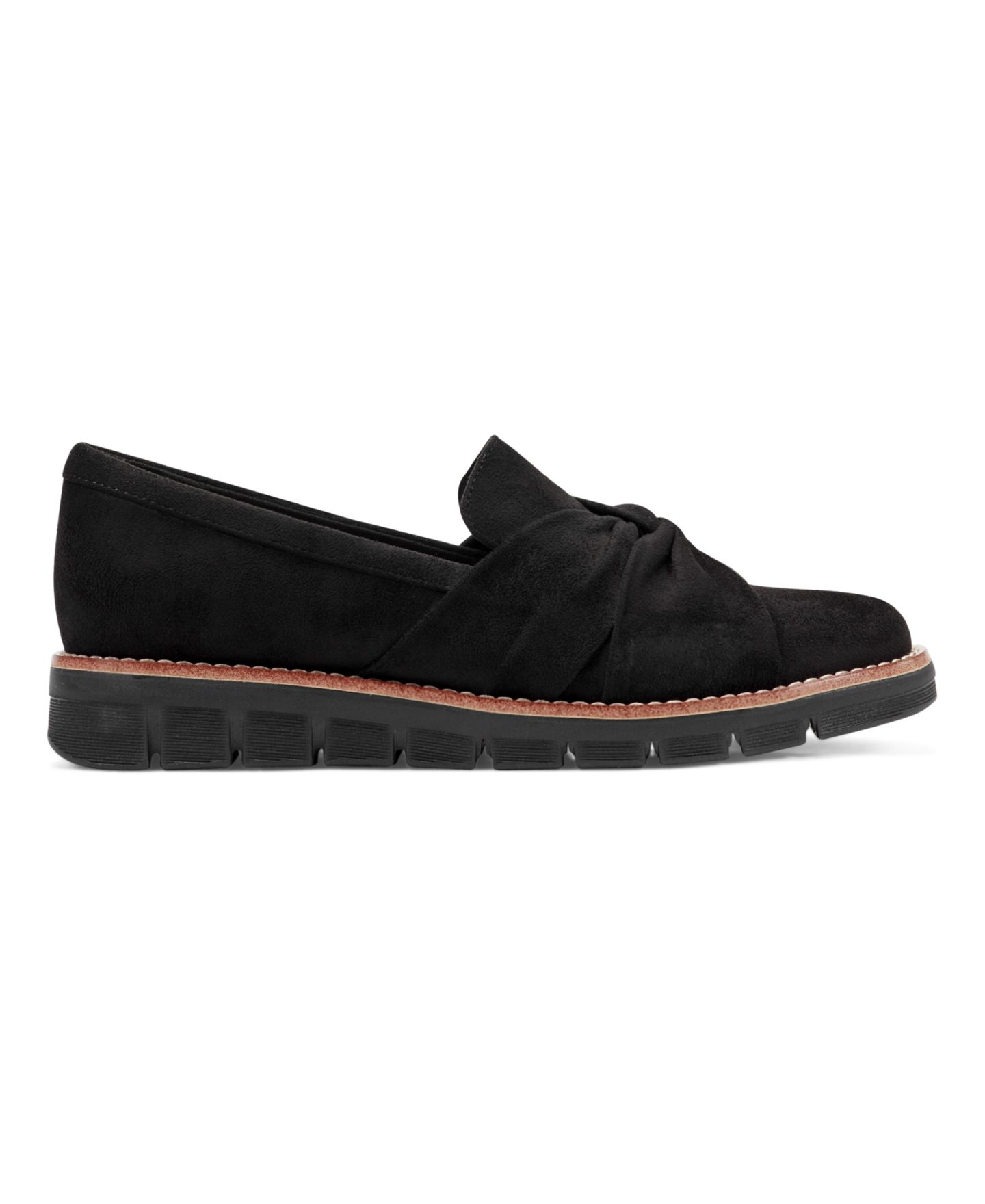 Женские туфли Easy Spirit Vitalia eFlex Ruched Slip-On, цвет: Чёрный — фото 2