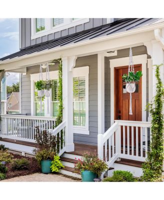 Macrame Plant Hanger - for Indoor & Outdoor Hanging - Cotton Rope, for Home, Patio, Garden