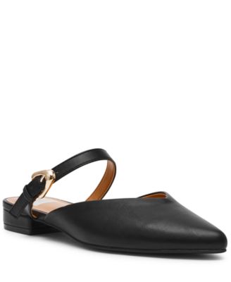 DV Dolce Vita - Women's Domainica Buckle Flat Pointed-Toe Mules