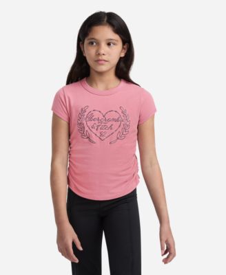 abercrombie kids Girls Laurel Heart T-Shirt - Mesa Rose 8$